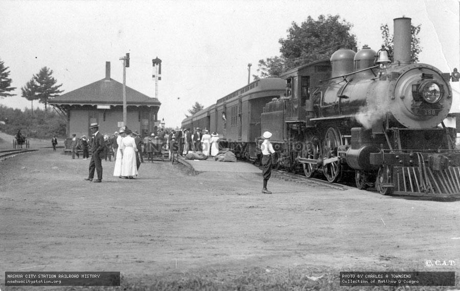 Postcard: Maine Central Railroad Station, Brooks, Maine